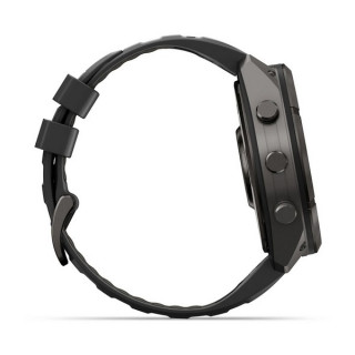 Garmin Fenix 9 Pro 51 мм Carbon Gray DLC Titanium with Black/Pebble Gray Silicone Band (010-04337-15/010-04337-16)