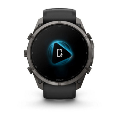 Garmin Fenix 9 Pro 51 мм Carbon Gray DLC Titanium with Black/Pebble Gray Silicone Band (010-04337-15)