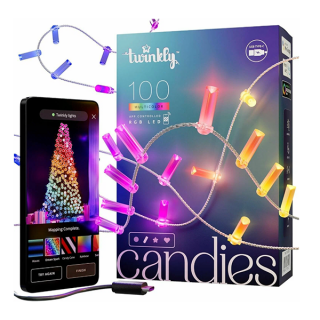 Умная гирлянда Twinkly Candies Candles RGB 100 (TWKC100RGB-T)