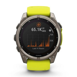 Garmin Fenix 8 51 мм Solar Sapphire Titanium, AMP Yellow (010-02907-21)