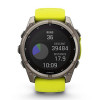 Garmin Fenix 8 Solar Sapphire 51 мм – Титановый, желтый/графитовый силиконовый ремешок