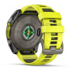 Garmin Fenix 8 Solar Sapphire 51 мм – Титановый, желтый/графитовый силиконовый ремешок