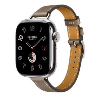Apple Watch Series 11 Hermes 42 mm Attelage Single Tour Etoupe
