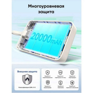 Внешний аккумулятор Ugreen PB521 20000 mAh PD30W (45207) бежевый