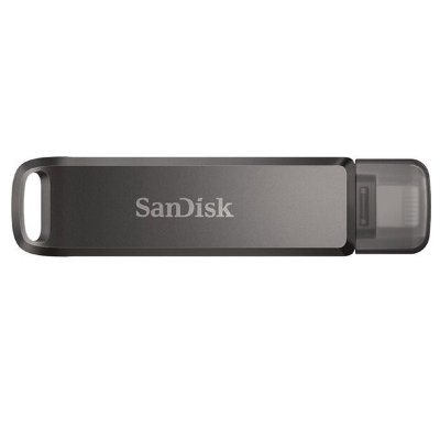 Флешка SanDisk 128GB iXpand Drive Luxe Type-C/Lightning Apple, черный