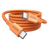 Кабель Ugreen L502 USB-C - USB-C PD Fast Charging Braided Cable 5A 1 м (95493) Orange