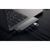 USB-хаб Satechi Aluminum Type-C Pro Hub with Ethernet для MacBook Air (2018-2020), MacBook Pro (2018-2020) серый космос (ST-TCPHEM)