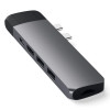 USB-хаб Satechi Aluminum Type-C Pro Hub with Ethernet для MacBook Air (2018-2020), MacBook Pro (2018-2020) серый космос (ST-TCPHEM)