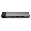 USB-хаб Satechi Aluminum Type-C Pro Hub with Ethernet для MacBook Air (2018-2020), MacBook Pro (2018-2020) серый космос (ST-TCPHEM)