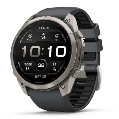 Garmin Fenix 9 Pro 51 мм Titanium with Graphite/Black Silicone Band (010-04337-25)