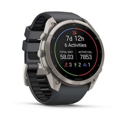 Garmin Fenix 9 Pro 51 мм Titanium with Graphite/Black Silicone Band (010-04337-25)