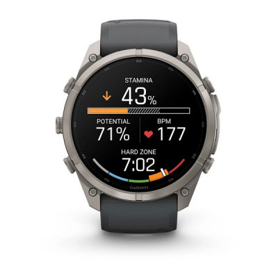 Garmin Fenix 9 Pro 51 мм Titanium with Graphite/Black Silicone Band (010-04337-25)