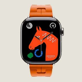 Apple Watch Series 11 Hermes 42 mm Kilim Single Tour Orange