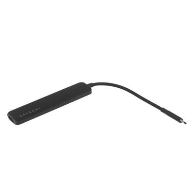Адаптер Satechi 6-in-1 USB-C Slim Multiport Adapter 4K (ST-P6SK) Black