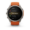 Garmin Fenix 9 Pro 51 мм inReach Titanium with Autumn Orange/Spark Orange Silicone Band (010-04337-00)