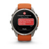 Garmin Fenix 9 Pro 51 мм inReach Titanium with Autumn Orange/Spark Orange Silicone Band (010-04337-00)
