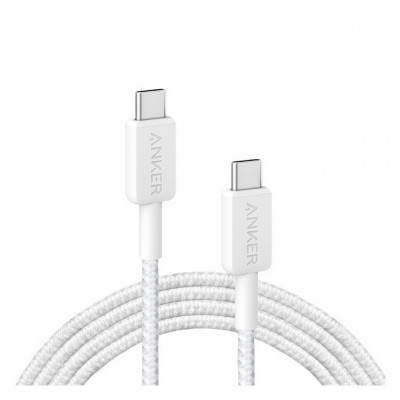 Кабель Anker Powerline 322 USB-C to USB-C 0.9м (A81F5H21) белый