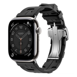 Apple Watch Series 11 Hermes 42 mm Kilim Single Tour Noir