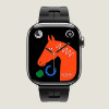 Apple Watch Series 11 Hermes 42 mm Kilim Single Tour Noir
