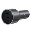 Автомобильное зарядное устройство Satechi 40W Dual USB-C Car Charger, 2xUSB Type-C (PD), Серый ST-U2C40CCM