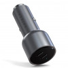 Автомобильное зарядное устройство Satechi 40W Dual USB-C Car Charger, 2xUSB Type-C (PD), Серый ST-U2C40CCM