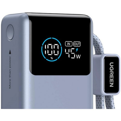 Внешний аккумулятор Ugreen PB727 10000mAh (75701B) Space Grey