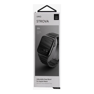 Браслет Uniq Strova Strap Link Steel для Apple Watch 42/44/45 мм (44MM-STRVSIL), серебристый