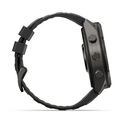 Garmin Fenix 9 Pro 51 мм inReach Carbon Gray DLC Titanium with Black/Pebble Gray Silicone Band (010-04337-10)
