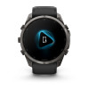 Garmin Fenix 9 Pro 51 мм inReach Carbon Gray DLC Titanium with Black/Pebble Gray Silicone Band (010-04337-10)