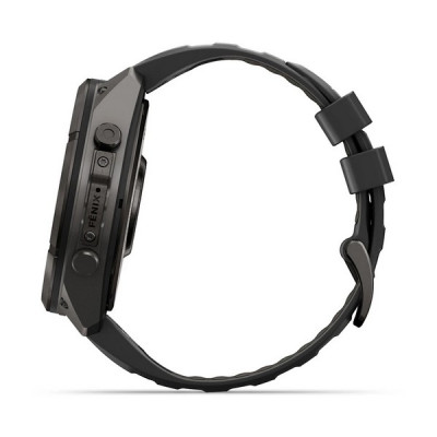 Garmin Fenix 9 Pro 51 мм inReach Carbon Gray DLC Titanium with Black/Pebble Gray Silicone Band (010-04337-10)