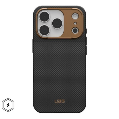 Чехол UAG Fibr Armr Kevlar MagFit для iPhone 18 Pro/17 Pro 6.3" (114555113985) Graphite/Bronze