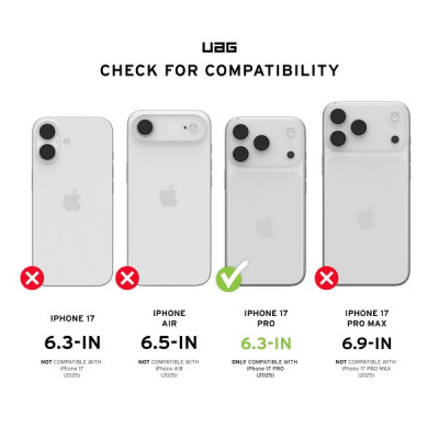 Чехол UAG Fibr Armr Kevlar MagFit для iPhone 18 Pro/17 Pro 6.3" (114555113985) Graphite/Bronze