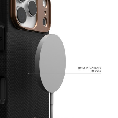 Чехол UAG Fibr Armr Kevlar MagFit для iPhone 18 Pro/17 Pro 6.3" (114555113985) Graphite/Bronze