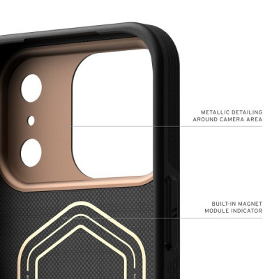 Чехол UAG Fibr Armr Kevlar MagFit для iPhone 18 Pro/17 Pro 6.3" (114555113985) Graphite/Bronze