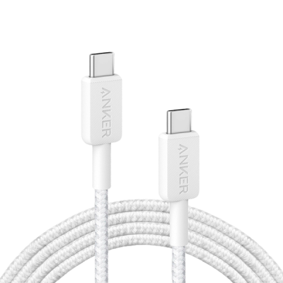 Кабель Anker Powerline 322 USB-C to USB-C 1.8м (A81F6H21) белый