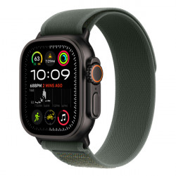 Apple Watch Ultra 2 GPS + Cellular, 49mm, черный титан, ремешок Trail зеленого цвета (2024)