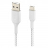 Кабель Belkin BoostCharge Braided USB-A - USB Type-C 2м (CAB002bt2MWH) White