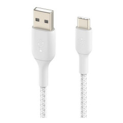 Кабель Belkin BoostCharge Braided USB-A - USB Type-C 2м (CAB002bt2MWH) White