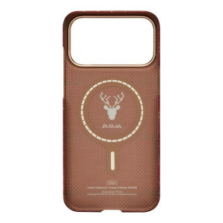 Чехол Pitaka Threads of Winter (Ultra-Slim) Case для iPhone 17 Pro 6.3" (CP1702BP) Scarlett