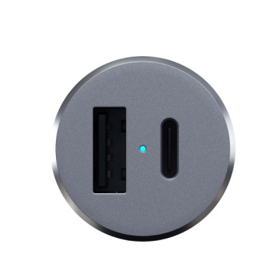 Автомобильное зарядное устройство Satechi Type-C PD 72W Car Charger ST-TCPDCCM, серый космос