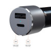 Автомобильное зарядное устройство Satechi Type-C PD 72W Car Charger ST-TCPDCCM, серый космос