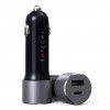 Автомобильное зарядное устройство Satechi Type-C PD 72W Car Charger ST-TCPDCCM, серый космос