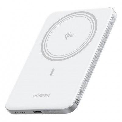 Внешний аккумулятор Ugreen PB580 MagFlow Air Ultra-Slim 5000mAh (95931B) White