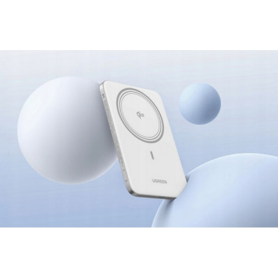 Внешний аккумулятор Ugreen PB580 MagFlow Air Ultra-Slim 5000mAh (95931B) White