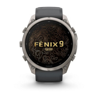 Garmin Fenix 9 Pro 51 мм inReach Titanium with Graphite/Black Silicone Band (010-04337-20/010-04337-21)