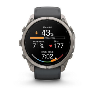 Garmin Fenix 9 Pro 51 мм inReach Titanium with Graphite/Black Silicone Band (010-04337-20/010-04337-21)
