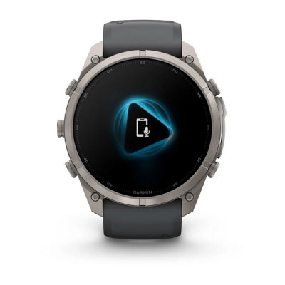 Garmin Fenix 9 Pro 51 мм inReach Titanium with Graphite/Black Silicone Band (010-04337-20)