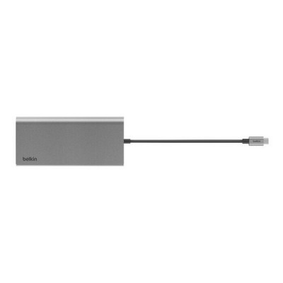 Хаб Belkin Connect Universal USB-C 8-in-1 Dual Display Core Hub (INC015BTSGY-CZ) Space Gray