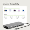 Хаб Belkin Connect Universal USB-C 8-in-1 Dual Display Core Hub (INC015BTSGY-CZ) Space Gray