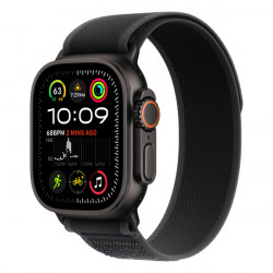 Apple Watch Ultra 2 GPS + Cellular, 49mm, черный титан, ремешок Trail черного цвета (2024)